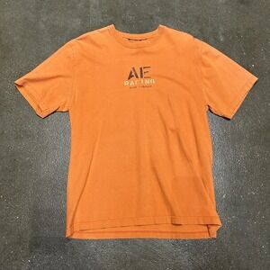 AE Racing Shirt Mens Medium Orange Dirt Circuit Graphic Motorsport Racing Tee